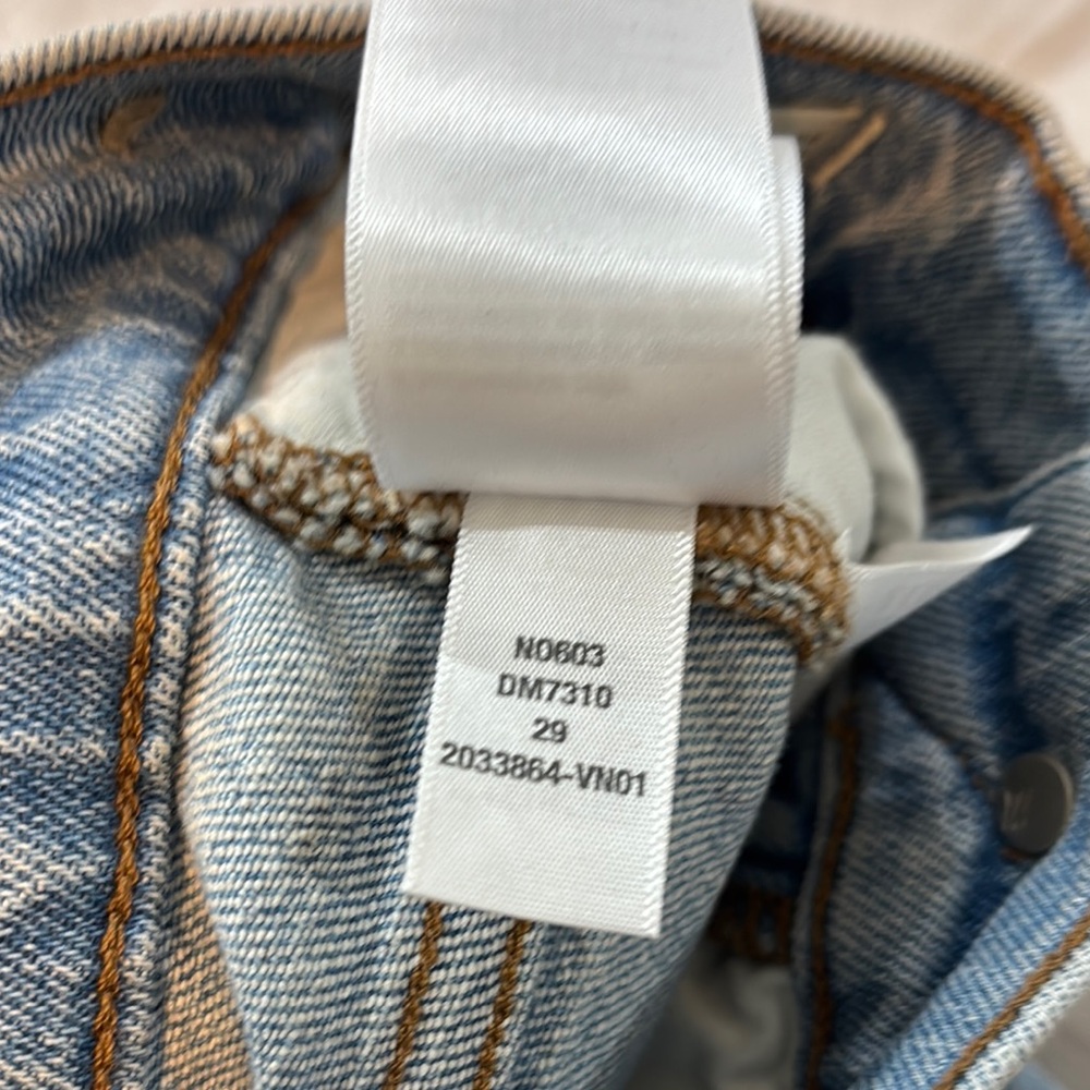 Madewell Blue Relaxed Fit Ankle Jeans Size 29 - Picture 4 of 5